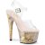 Pleaser ADORE-708MB Sandales à plateforme Transparent Bigarré EU-37/US-7