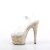 Pleaser ADORE-708MB Sandales à plateforme Transparent Bigarré EU-37/US-7