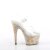 Pleaser ADORE-708MB Sandales à plateforme Transparent Bigarré EU-37/US-7