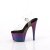 Pleaser ADORE-708MCH Sandales à plateforme Transparent Bigarré EU-35/US-5