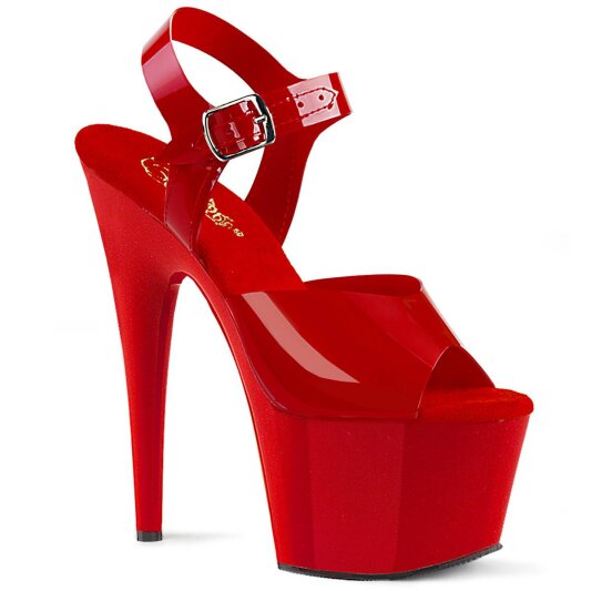 Pleaser ADORE-708N Sandales à plateforme Rouge EU-37/US-7