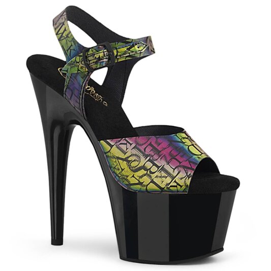 Pleaser ADORE-708N-LTP Sandales à plateforme Bigarré EU-35/US-5