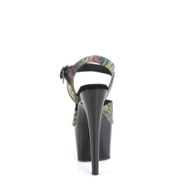 Pleaser ADORE-708N-LTP Sandales à plateforme Bigarré EU-37/US-7