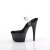 Pleaser ADORE-708SS Sandales à plateforme Paillettes Transparent Noir EU-35/US-5