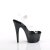 Pleaser ADORE-708SS Sandales à plateforme Paillettes Transparent Noir EU-36/US-6