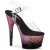 Pleaser ADORE-708SS Sandales à plateforme Paillettes Transparent Rose EU-42/US-12