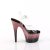 Pleaser ADORE-708SS Sandales à plateforme Paillettes Transparent Rose EU-42/US-12