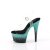 Pleaser ADORE-708SS Sandales à plateforme Paillettes Transparent Turquoise EU-35/US-5