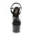 Pleaser ADORE-708T-1 Sandales à plateforme Fumée Transparent Noir EU-41/US-11