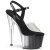 Pleaser ADORE-708T-1 Sandales à plateforme Fumée Transparent Noir EU-37/US-7