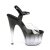Pleaser ADORE-708T-2 Sandales à plateforme Fumée Transparent Noir EU-40/US-10