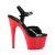 Pleaser ADORE-709 Sandales à plateforme Vernis Rouge Noir EU-35/US-5