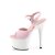 Pleaser ADORE-709 Sandales à plateforme Vernis Rose Blanc EU-35/US-5