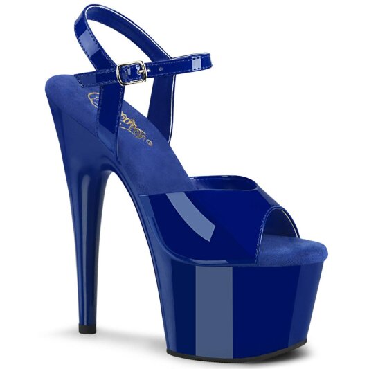 Pleaser ADORE-709 Sandales à plateforme Vernis Bleu EU-37/US-7