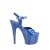 Pleaser ADORE-709 Sandales à plateforme Vernis Bleu EU-37/US-7