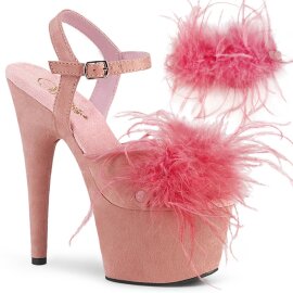 Pleaser ADORE-709F Sandales à plateforme Daim Rose...