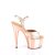 Pleaser ADORE-709HM Sandales à plateforme Holo Chrome Or Rose EU-42/US-12