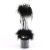 Pleaser ADORE-724F Sandales à plateforme Transparent Noir EU-35/US-5