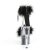 Pleaser ADORE-724F Sandales à plateforme Transparent Noir EU-35/US-5