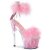 Pleaser ADORE-724F Sandales à plateforme Transparent Rose EU-38/US-8