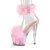 Pleaser ADORE-724F Sandales à plateforme Transparent Rose EU-38/US-8