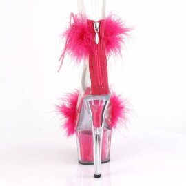 Pleaser ADORE-724F Sandales à plateforme Transparent Rose EU-35/US-5