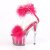 Pleaser ADORE-724F Sandales à plateforme Transparent Rose EU-35/US-5