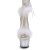 Pleaser ADORE-724F Sandales à plateforme Transparent Blanc EU-37/US-7