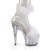 Pleaser ADORE-724F Sandales à plateforme Transparent Blanc EU-37/US-7