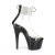 Pleaser ADORE-724RS Sandales à plateforme Strass Transparent Noir EU-35/US-5