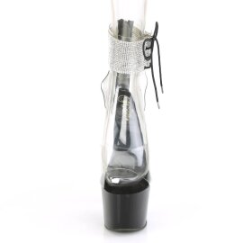 Pleaser ADORE-724RS Sandales à plateforme Strass...