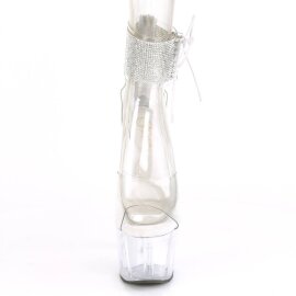 Pleaser ADORE-724RS Sandales à plateforme Strass...