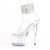 Pleaser ADORE-724RS Sandales à plateforme Strass Transparent EU-37/US-7