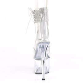 Pleaser ADORE-724RS Sandales à plateforme Strass Transparent EU-38/US-8