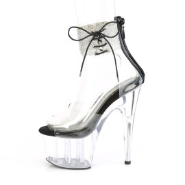 Pleaser ADORE-724RS Sandales à plateforme Strass Transparent EU-38/US-8