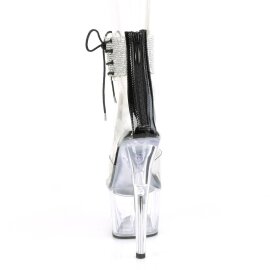 Pleaser ADORE-724RS Sandales à plateforme Strass Transparent EU-38/US-8