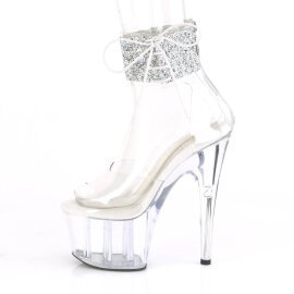 Pleaser ADORE-724RS-02 Sandales à plateforme Strass Transparent EU-35/US-5