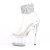 Pleaser ADORE-724RS-02 Sandales à plateforme Strass Transparent EU-38/US-8