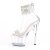 Pleaser ADORE-727RS Sandales à plateforme Strass Transparent Argent EU-35/US-5