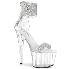 Pleaser ADORE-727RS Sandales à plateforme Strass...