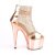 Pleaser ADORE-765RM Sandales à plateforme mailles Chrome Or Rose EU-40/US-10