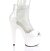Pleaser ADORE-765RM Sandales à plateforme mailles Vernis Blanc EU-37/US-7