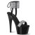 Pleaser ADORE-770 Sandales à plateforme Vernis Strass Noir EU-41/US-11