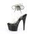 Pleaser ADORE-791-2RS Sandales à plateforme Vernis Strass Transparent Noir EU-41/US-11