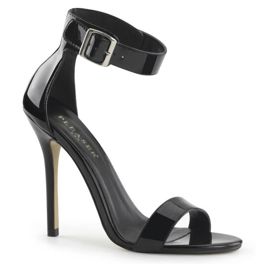Pleaser AMUSE-10 Sandales à plateforme Vernis Noir EU-40/US-10