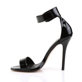 Pleaser AMUSE-10 Sandales à plateforme Vernis Noir EU-35/US-5