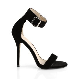 Pleaser AMUSE-10 Sandales à plateforme Velours Noir EU-41/US-11