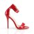 Pleaser AMUSE-10 Sandales à plateforme Vernis Rouge EU-35/US-5