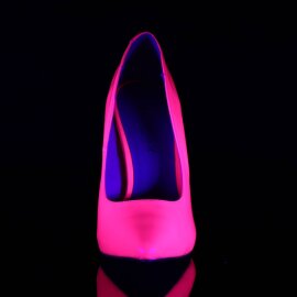 Pleaser AMUSE-20 Escarpins Vernis Néon Rose...