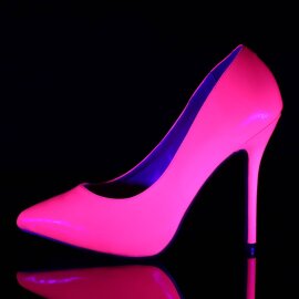Pleaser AMUSE-20 Escarpins Vernis Néon Rose EU-35/US-5